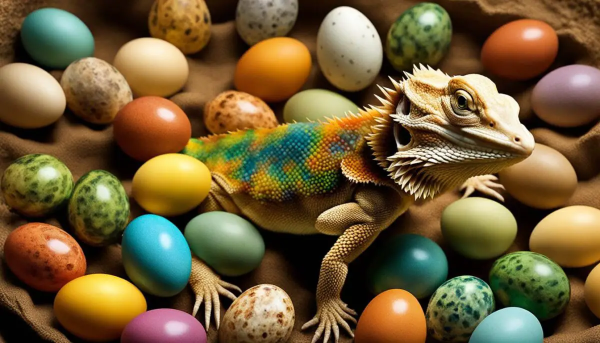 number of eggs in bearded dragon clutch
