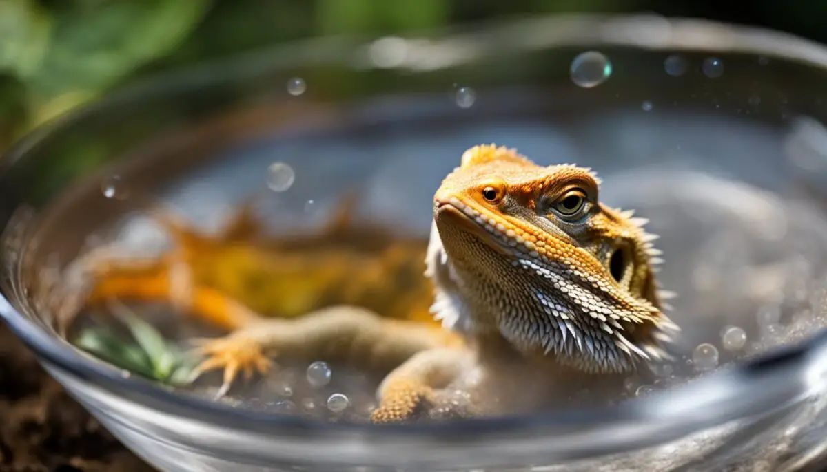 bearded dragon bath temperature