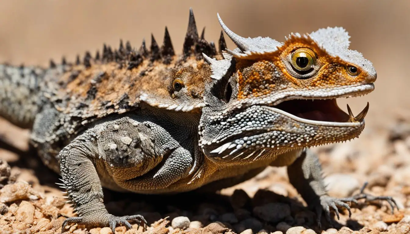 what does a horned lizard eat