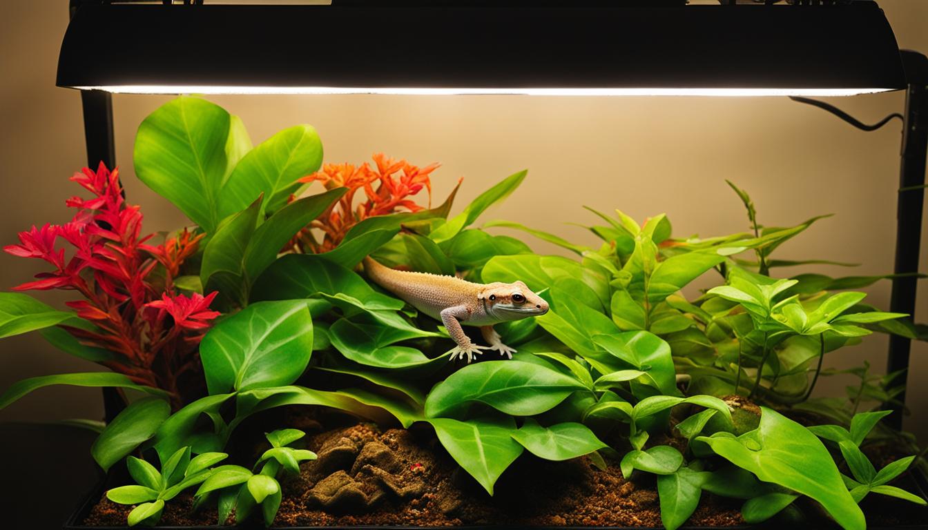 crested gecko lighting