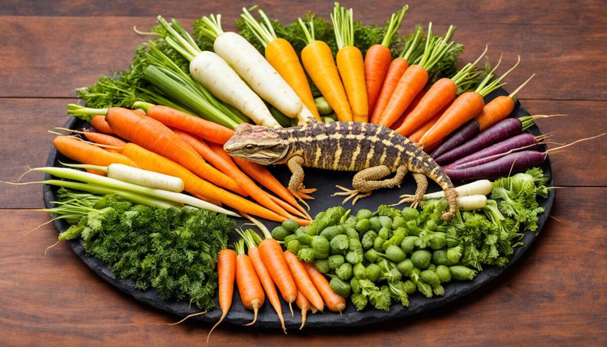 types of carrots for bearded dragons